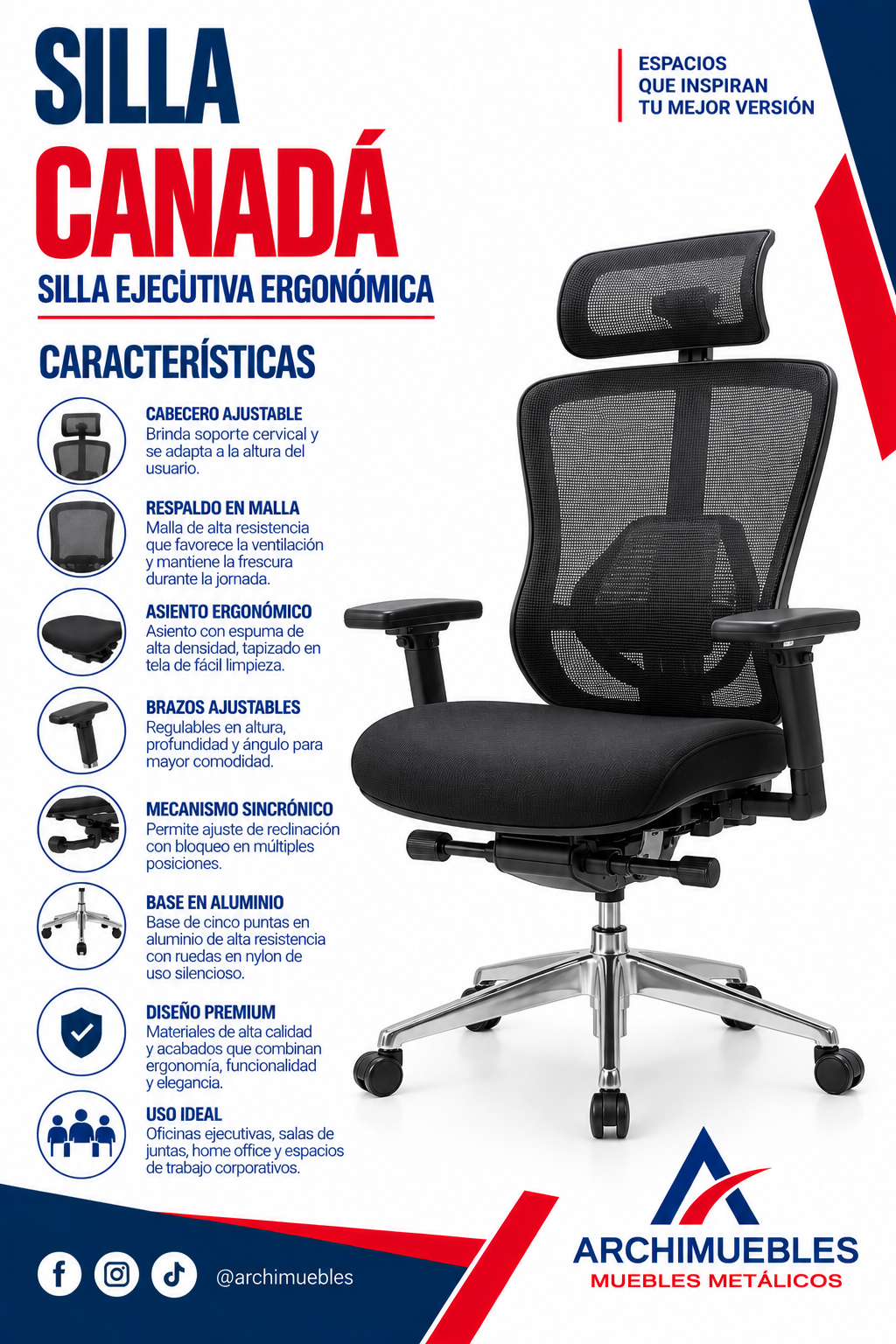 Ficha técnica de Canada Archimuebles