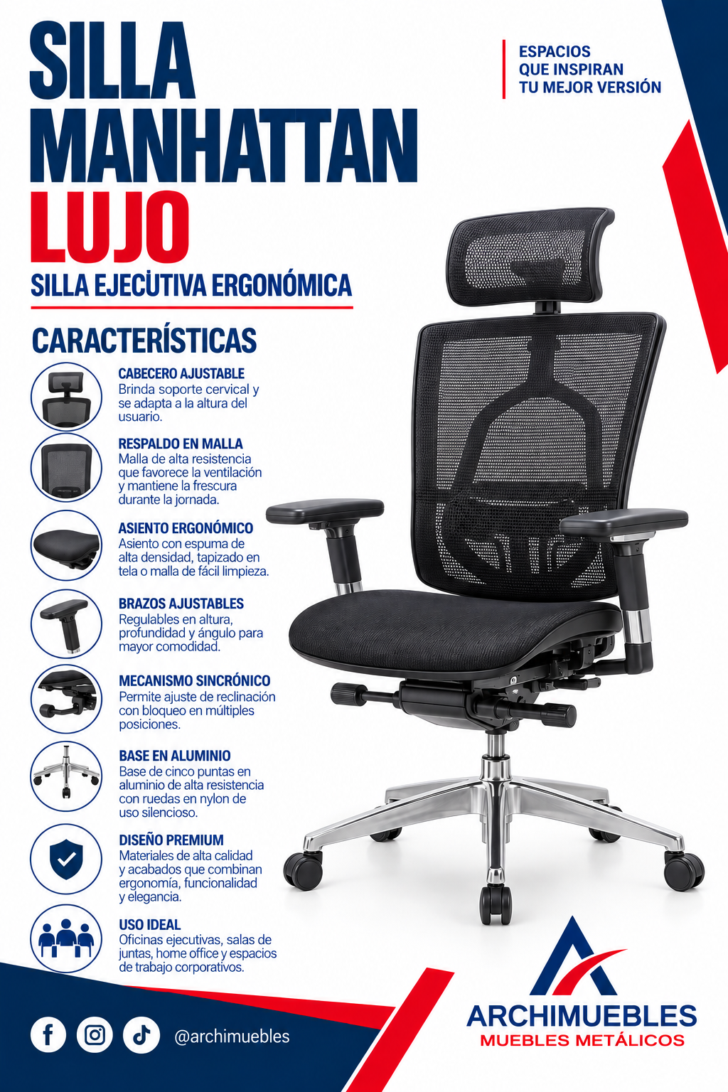 Ficha técnica de Manhattan Lujo Archimuebles