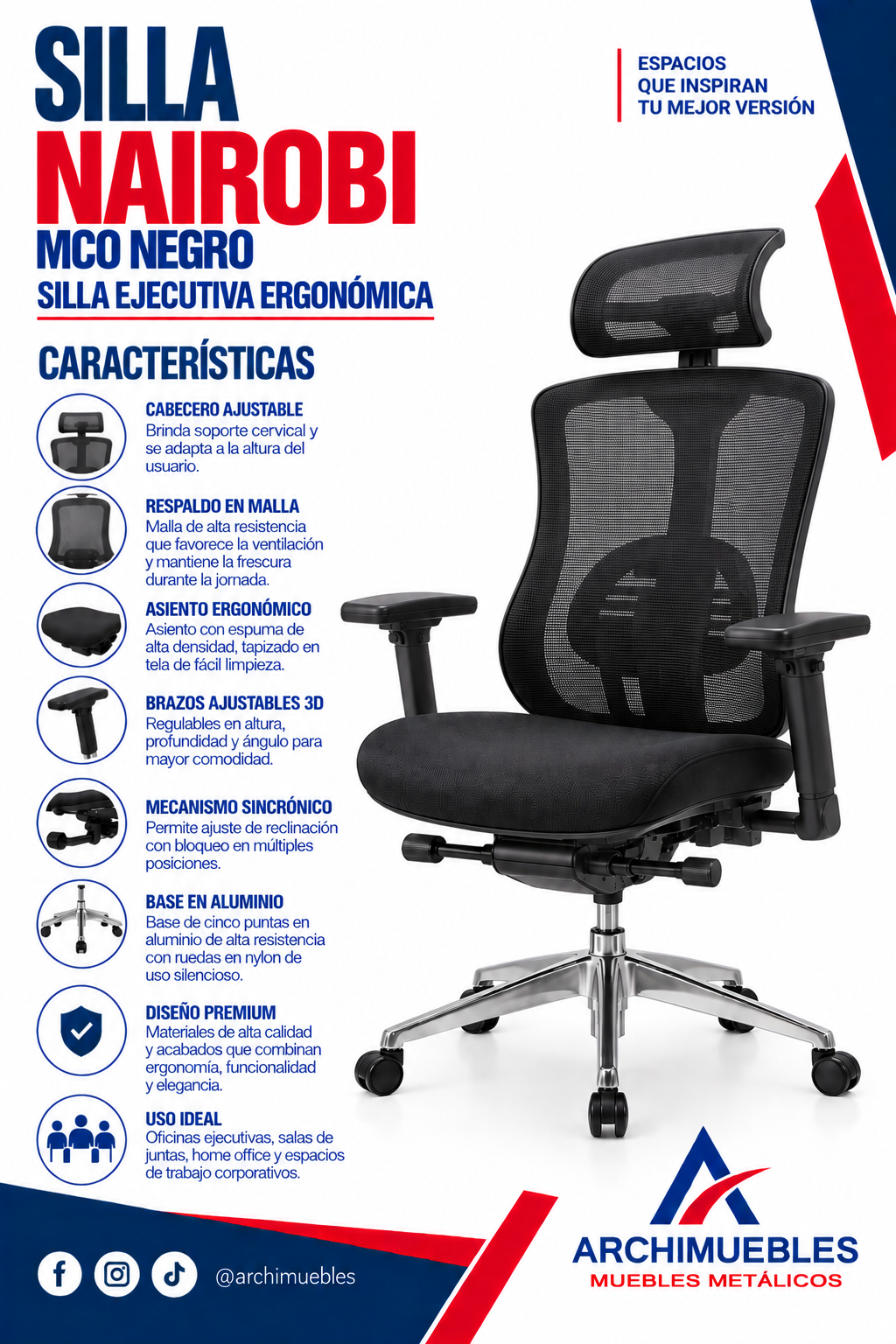 Ficha técnica de Nairobi Archimuebles