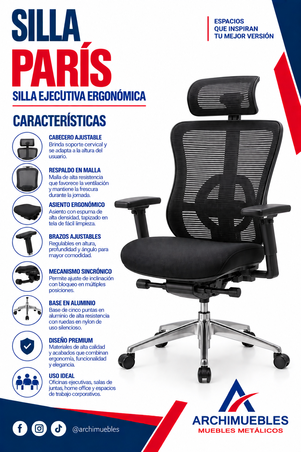 Ficha técnica de Paris Archimuebles