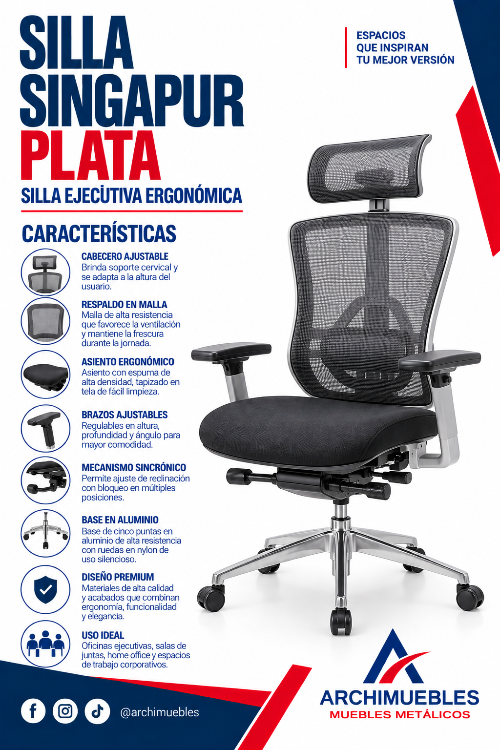 Ficha técnica de Singapur Archimuebles