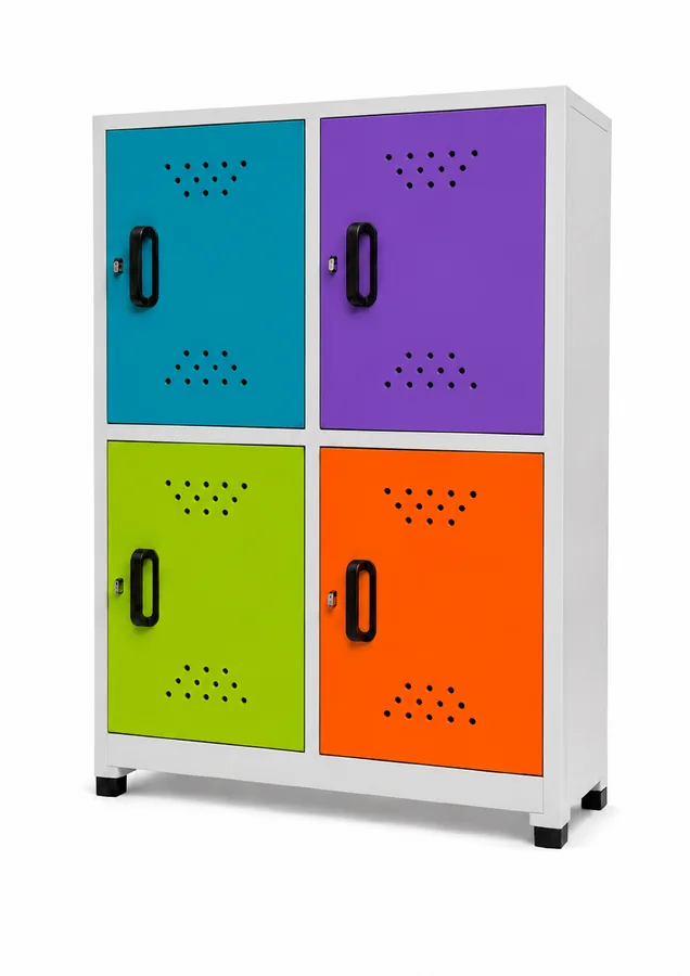 Locker infantil de 4 casillas fabricado por Archimuebles