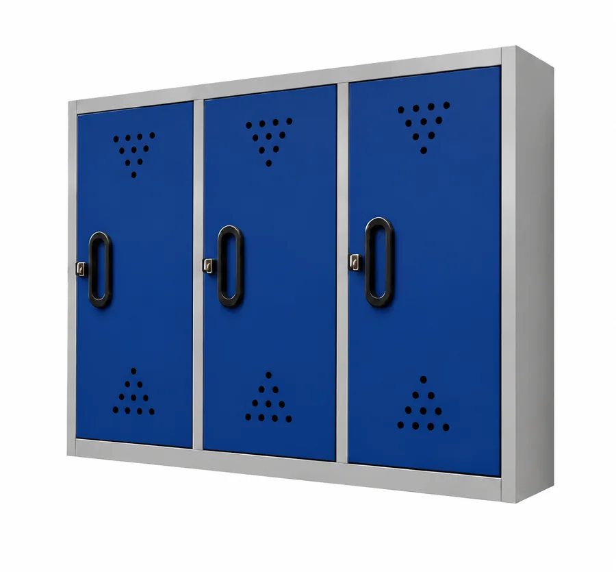 Locker de pared de 3 casillas fabricado por Archimuebles